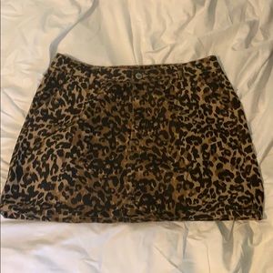 2 for $15! Leopard Print mini Skirt